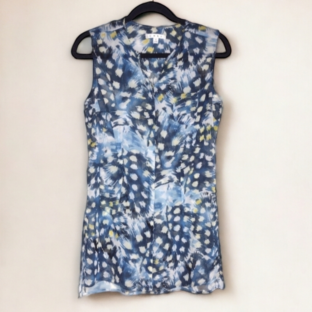 CAbi Avery Tunic Tank Top Size S Sheer Sleeveless